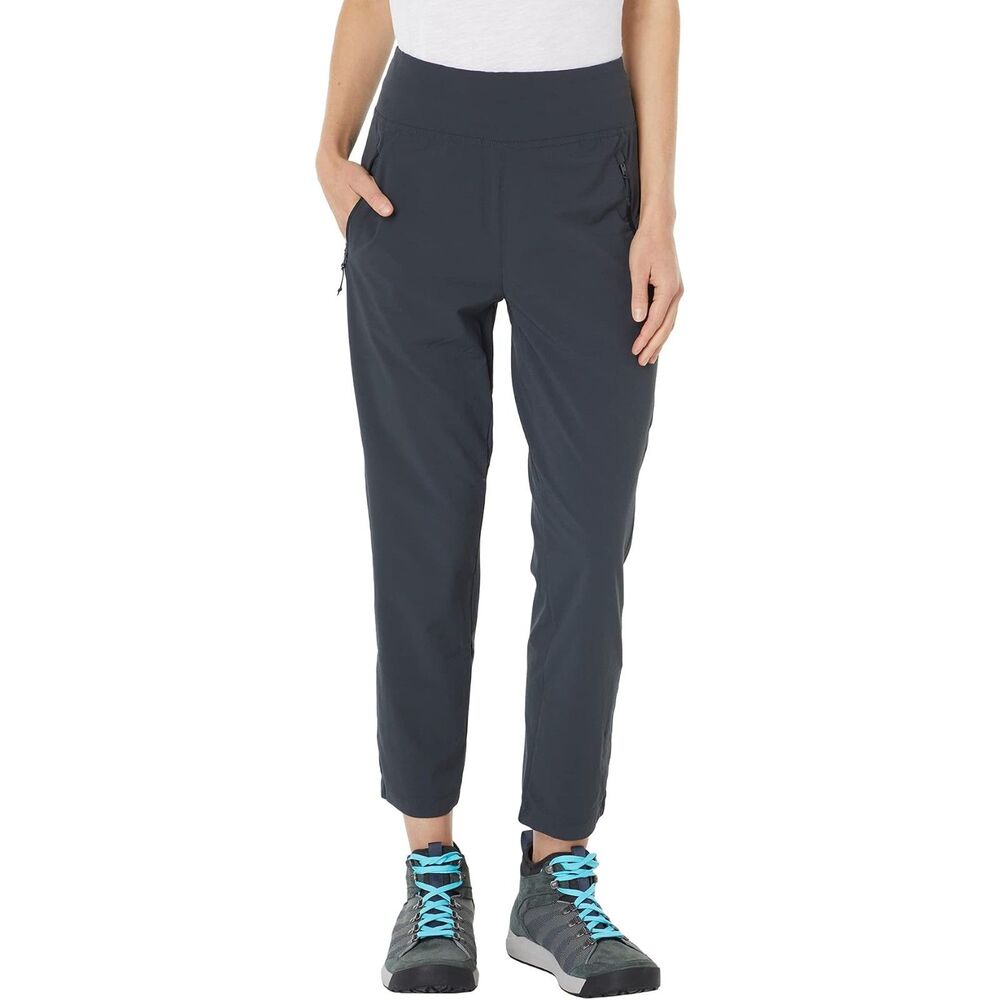 Mountain Hardware Womens Pull On Midrise Tapered Ankle Pants Navy Blue Medium